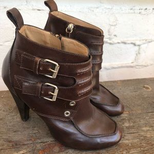 Proenza Schouler Brown Leather Ankle Booties